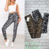 Legíny dlouhé dámské (S/M-L/XL) TURECKÁ MÓDA TMWL21933/DR (Velikost XS, Barva hnědá)