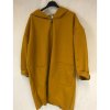 Kabát na zip dlouhý rukáv flauš s kapucí dámská nadrozměr (2XL/3XL ONE SIZE) ITALSKÁ MÓDA IM4212548/DR (Velikost 2XL/3XL, Barva Černá)