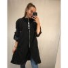Bunda/Kabát dlouhý rukáv dámská (L/XL ONE SIZE) ITALSKÁ MODA IM4211311/DR (Velikost S/M/L, Barva béžová)