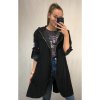 Bunda/Kabát dlouhý rukáv dámská (L/XL ONE SIZE) ITALSKÁ MODA IM4211311/DR (Velikost S/M/L, Barva béžová)