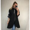 Bunda/Kabát dlouhý rukáv dámská (L/XL ONE SIZE) ITALSKÁ MODA IM4211311/DR (Velikost S/M/L, Barva béžová)