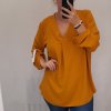 Šaty košilové s páskem dlouhý rukáv dámské (2XL/3XL ONE SIZE) ITALSKÁ MÓDA IM321525/DR (Velikost 2XL/3XL, Barva Černá)