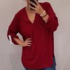 Šaty košilové s páskem dlouhý rukáv dámské (2XL/3XL ONE SIZE) ITALSKÁ MÓDA IM321525/DR (Velikost 2XL/3XL, Barva Černá)