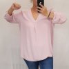 Šaty košilové s páskem dlouhý rukáv dámské (2XL/3XL ONE SIZE) ITALSKÁ MÓDA IM321525/DR (Velikost 2XL/3XL, Barva Černá)