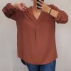 Šaty košilové s páskem dlouhý rukáv dámské (2XL/3XL ONE SIZE) ITALSKÁ MÓDA IM321525/DR (Velikost 2XL/3XL, Barva Černá)