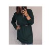 Šaty košilové s páskem dlouhý rukáv dámské (2XL/3XL ONE SIZE) ITALSKÁ MÓDA IM321525/DR (Velikost 2XL/3XL, Barva Černá)