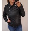 Bunda Křivák koženková nadrozměrná dámska (3XL-7XL) S. West MA121BRO120-1/DR