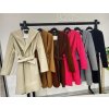 Kabát flaušový dámský (S/M ONE SIZE) ITALSKÁ MÓDA IMM2182352 (Velikost S/M/L, Barva béžová)