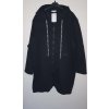 Kabát mikina na zip dlouhý rukáv dámská nadrozměr (XL/2XL ONE SIZE) ITALSKÁ MODA IM421ELA (Velikost XL/2XL, Barva Černá)