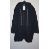 Kabát mikina na zip dlouhý rukáv dámská nadrozměr (XL/2XL ONE SIZE) ITALSKÁ MODA IM421ELA (Velikost XL/2XL, Barva Černá)