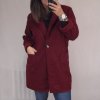 Kabát flaušový beránek dámský (L/XL ONE SIZE) ITALSKá MóDA IM321595/DR
