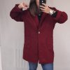 Kabát flaušový beránek dámský (L/XL ONE SIZE) ITALSKá MóDA IM321595/DR