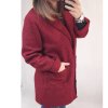 Kabát flaušový beránek dámský (L/XL ONE SIZE) ITALSKá MóDA IM321595/DR