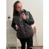 Vesta s kapucí dámská nadrozměr (2XL-4XL) TURECKÁ MODA IMLI21060/DR (Velikost 2XL, Barva Černá)