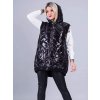 Vesta s kapucí dámská nadrozměr (2XL-4XL) TURECKÁ MODA IMLI21060/DR
