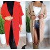 Kabát ALPACA  teplý podzimní dámský nadrozměr (2XL/3XL ONE SIZE) ITALSKÁ MÓDA IMWA216738/DR (Velikost 2XL/3XL, Barva béžová)