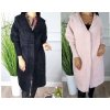 Kabát ALPACA  teplý podzimní dámský nadrozměr (2XL/3XL ONE SIZE) ITALSKÁ MÓDA IMWA216738/DR (Velikost 2XL/3XL, Barva béžová)