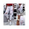 Kalhoty riflové dámské (uni xs-xl) RE-DRESS MA5202596-B/DR (Velikost XS, Barva bílá)