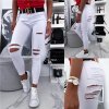 Kalhoty riflové dámské (uni xs-xl) RE-DRESS MA5202596-B/DR (Velikost XS, Barva bílá)