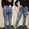 Rifle jeans dlouhé dámské (XS-XL) RE-DRESS MA5203680-A/DR (Velikost XS, Barva modrá)