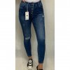 Kalhoty rifle jeans dlouhé push up dámské (XS-XL) M.SARA MA620S3977G-2/DR (Velikost S, Barva modrá)