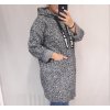 Kabát beránek dlouhý rukáv dámský (2xl/3xl  ONE SIZE) ITALSKÁ MÓDA IM421754/DR