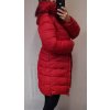 Bunda/kabát zimní dámská (S-2XL) POLSKÁ MÓDA HKW21719 (Velikost S, Barva červená)