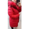 Bunda/kabát zimní dámská (S-2XL) POLSKÁ MÓDA HKW21719 (Velikost S, Barva červená)
