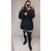 Kabát parka zimní dámská nadrozměr (3XL-7XL) POLSKÁ  MÓDA MTN21MHM-W557BIG