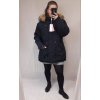 Kabát parka zimní dámská nadrozměr (3XL-7XL) POLSKÁ  MÓDA MTN21MHM-W557BIG