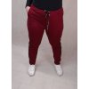 Kalhoty dlouhé dámské nadrozměr (3XL/4XL ONE SIZE) ITALSKÁ MÓDA IMWQ21185 (Velikost 3XL/4XL, Barva tmavě modrá)