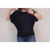 Tunika s vodou krátký rukáv dámské neon (L/XL ONE SIZE) ITALSKÁ MÓDA IMD22VODA/DR (Velikost S/M/L, Barva Černá)