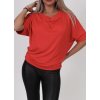 Tunika s vodou krátký rukáv dámské neon (L/XL ONE SIZE) ITALSKÁ MÓDA IMD22VODA/DR (Velikost S/M/L, Barva Černá)