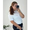 Tričko/tunika krátký rukáv dámská nadrozměr (XL/2XL ONE SIZE) ITALSKá MóDA IM422250/DR (Velikost XL/2XL, Barva Černá)
