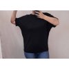 Tričko/tunika krátký rukáv dámská nadrozměr (XL/2XL ONE SIZE) ITALSKá MóDA IM422250/DR (Velikost XL/2XL, Barva Černá)