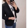 Sako tenké jarní dlouhý rukáv dámské (S/M ONE SIZE) ITALSKÁ MÓDA IMD21755/DR (Velikost S/M/L, Barva červená)