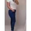 Rifle jeans dámské nadrozměrné s gumou v pase (40-52) SMILING SAL22W882