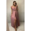 Šaty dlouhé společenské elegantní plesové dámské (UNI S/M) ITALSKÁ MÓDA IMM20FL5620 (Velikost S/M/L, Barva bílá)