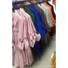 Šaty elegantní košilové 3/4 dlouhý rukáv dámské (UNI S/M) ITALSKÁ MÓDA IMM20817 (Velikost S/M/L, Barva Černá)