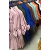 Šaty elegantní košilové 3/4 dlouhý rukáv dámské (UNI S/M) ITALSKÁ MÓDA IMM20817 (Velikost S/M/L, Barva Černá)