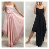 Šaty dlouhé na ramínkách letní dámské (uni s-m) ITALSKá MóDA IMM20MS52120/DR (Velikost S/M/L, Barva Černá)