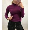 Tričko rolák elegantní dlouhý rukáv dámský (S/M ONE SIZE) ITALSKÁ MÓDA IMM201200/DR (Velikost S/M/L, Barva bílá)
