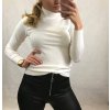 Tričko rolák elegantní dlouhý rukáv dámský (S/M ONE SIZE) ITALSKÁ MÓDA IMM201200/DR (Velikost S/M/L, Barva bílá)