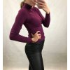 Tričko rolák elegantní dlouhý rukáv dámský (S/M ONE SIZE) ITALSKÁ MÓDA IMM201200/DR (Velikost S/M/L, Barva bílá)