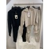 Souprava mikina krátká tepláky dlouhé dámská (S/M ONE SIZE) ITALSKÁ MÓDA IMM2032093/DU (Barva bílá)