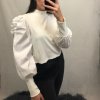 Tričko krátké dlouhý rukáv dámské (S/M ONE SIZE) ITALSKÁ MÓDA IMM21621/DR