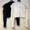 Tričko krátké dlouhý rukáv dámské (S/M ONE SIZE) ITALSKÁ MÓDA IMM21621/DR
