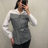 Košile dlouhý rukáv dámská (S/M ONE SIZE) ITALSKÁ MÓDA IMM21282/DR (Velikost S/M/L, Barva Černá)
