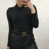 Body elegantní dlouhý rukáv dámské (UNI S/M) ITALSKÁ MÓDA IMM201119/DR (Velikost S/M/L, Barva tmavě béžová)