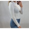 Body elegantní dlouhý rukáv dámské (UNI S/M) ITALSKÁ MÓDA IMM201119/DR (Velikost S/M/L, Barva tmavě béžová)